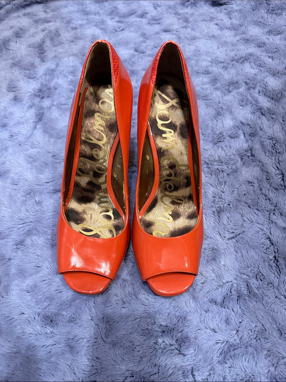 Sam Edelman Patent Leather Pep Toe Heels sz 10